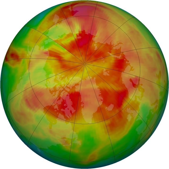 Arctic ozone map for 27 March 1987